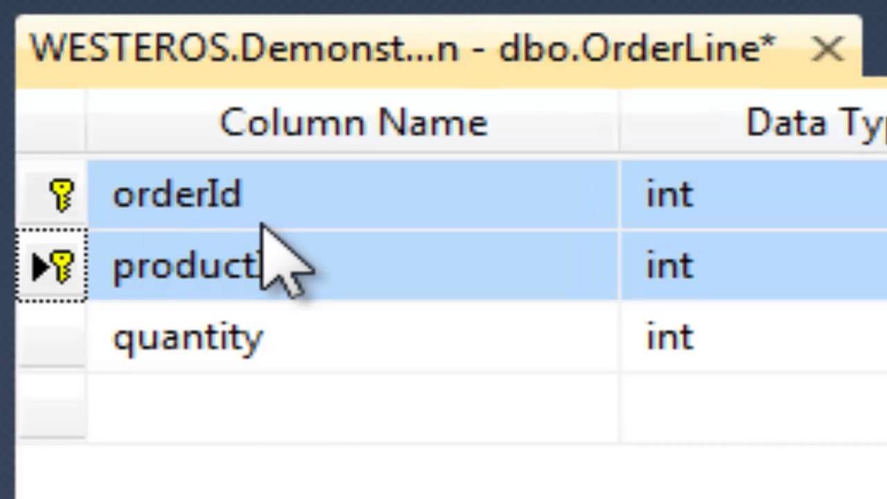 Creating Primary And Foreign Keys In Sql Server 2012