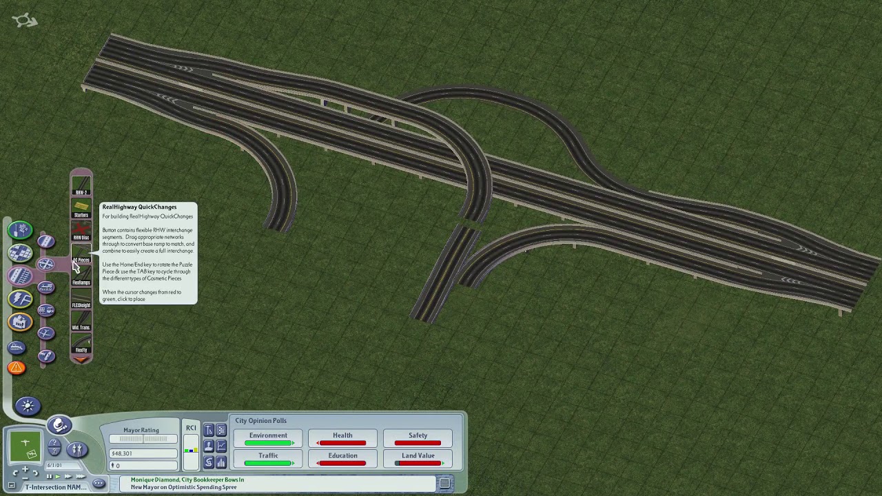 Building A T Interchange Between Two L1 Rhw 8s Highways With Nam 36 Youtube