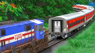 HIGH SPEED RUNNING TRAIN ENGINE PARTED | BUMPY RAILROAD | Train Simulator | Railworks 3 | NTG GAMING