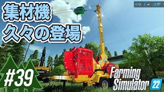 s2-39【ファーミングシミュレーター22】次なる開発区画の伐採開始！久々のヤーダー【Farming Simulator 22 / PS5】