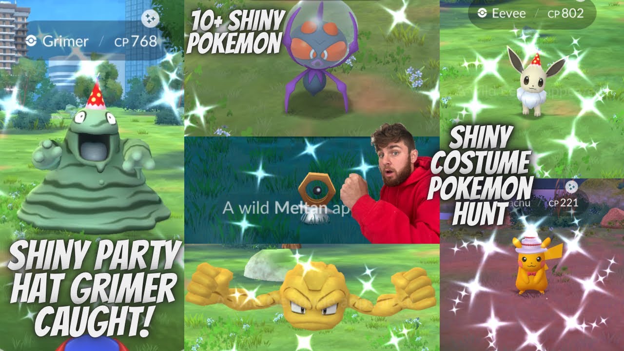 Pokémon Trade Go Shiny Grimer (Party Hat Pokémon Trade Go Shiny Grimer (Party Hat