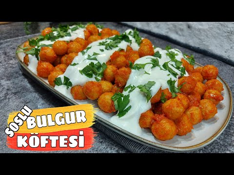 Yoğurtlu Bulgur Köftesi Nasıl Yapılır | Soslu Bulgur Tarifi | Köfte Tarifleri | Meşhur Gliko Tarifi