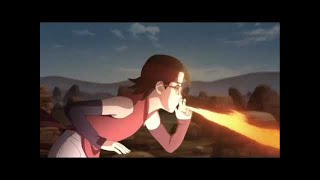 SARADA FIRE STYLE: GREAT FIREBALL JUTSU