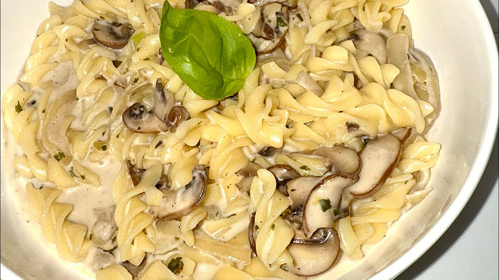 Pâtes crémeuses aux  champignons 🍄 facile #pasta #creator #mushroom