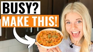 3 Ingredient PLANT BASED Family Meal Idea | BEST Healthy Plant Based Dinner Recipe (Chickpea Pasta)