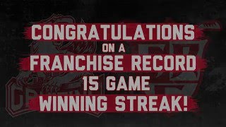 Griffins Set Franchise Record 15 Game Winning Streak!