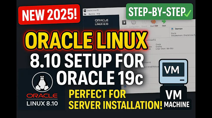 Oracle #Linux 8.10 Installation Tutorial – Perfect Setup for #oracle Database 19c Server! 2025