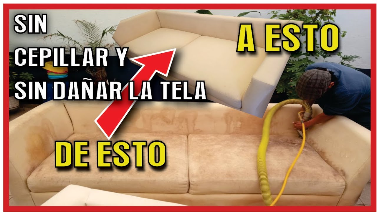 Como lavar una sala sin cepillar, ni maltratar la tela. Lavado de salas