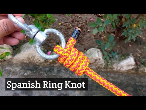 Another Beautiful SPANISH RING KNOT #how #knots#rope👌@sajjad12455