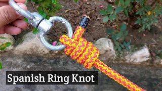 Another Beautiful SPANISH RING KNOT #how #knots#rope👌@sajjad12455