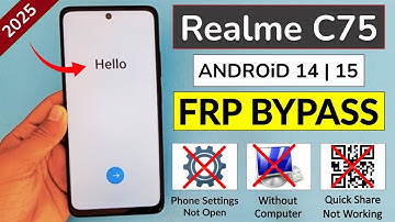 Realme C75 Frp Bypass Quick Share Not Working ( Android 14/15 ) Without PC - Fix Settings Not Open