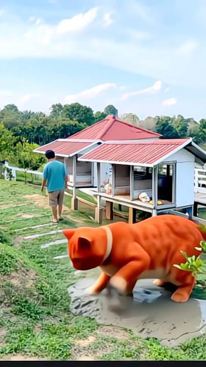 OM DI BELAKANG OOM KUCING MAIN KOTORNYA 🐯😱😱🤣🫠✨😢✌🏻 #trendingshorts #viralvideo #funnyvideo