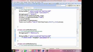 50 Android Revision SQL Database SQLite  Introduction to Big Example with All Operations Simple and Raw Queries