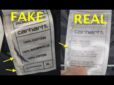 Real vs fake Carhartt. How to spot fake Carhartt shirts / jackets ...