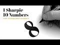 How to draw serif numbers with a sharpie  free worksheets
