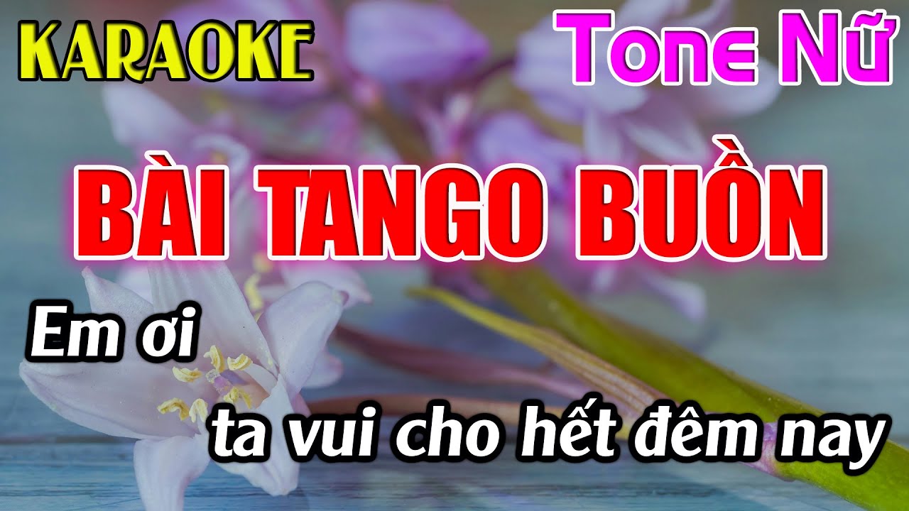 Bài Tango Buồn Karaoke Tone Nữ ( Dm ) Karaoke Dễ Hát - Beat 2025