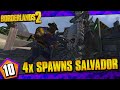 Borderlands 2 | Quadruple Spawns Salvador Funny Moments And Drops | Day #10