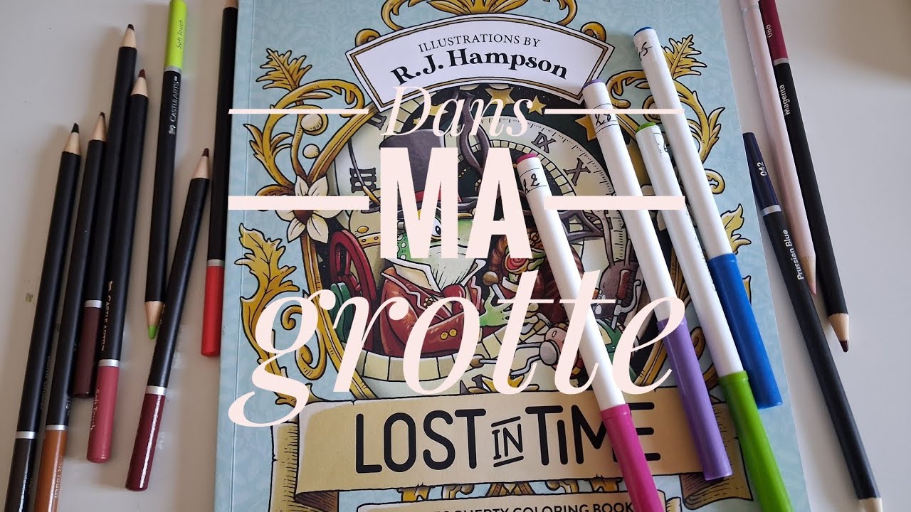 Petits axolotls au feutres dans Lost in time de R J Hampson