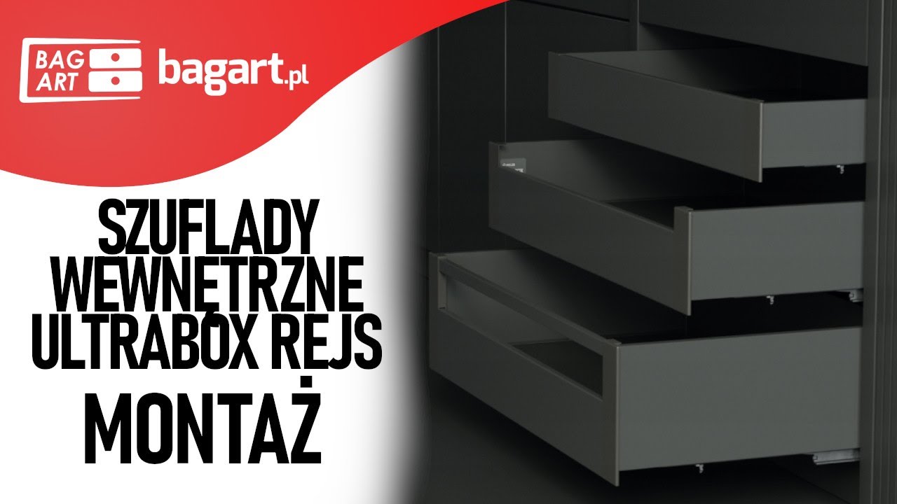 Szuflada WEWNĘTRZNA Rejs Ultrabox - instrukcja montażu - BAGART.pl