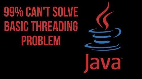 Basic threading problem that can