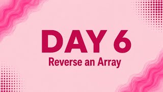 Reverse Array in Java 🚀 | Optimized Approach vs Brute Force | DSA using Java Telugu
