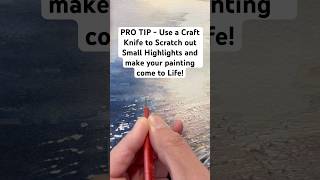 A helpful tip to improve your paintings #painting #watercolor #art #sea #beginners #tips #shorts