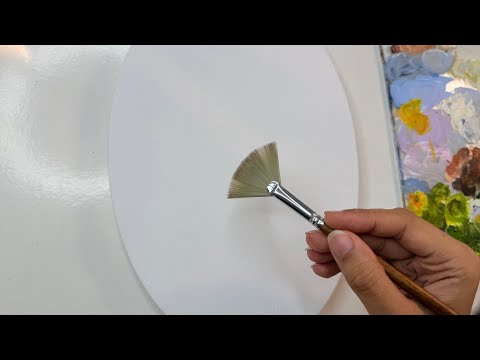 Sunflower field painting/ Acrylic painting tutorial for beginners