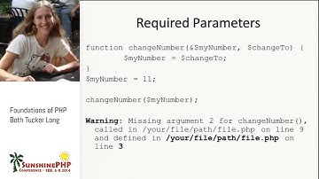 SunshinePHP: Beth Tucker Long - Foundations of PHP Tutorial