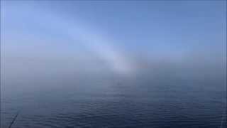 Fog bow at Varangerfjord Sunday 13 September 2015