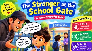 The Stranger at the School Gate | Moral Story for Kids | Stranger Safety & Life Lessons