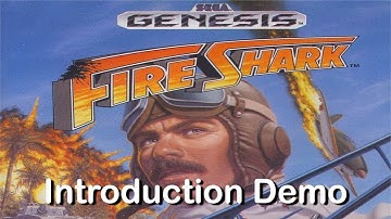 Fire Shark | Sega Genesis | Mega Drive | Opening Demo Intro HD [1080P/60FPS]