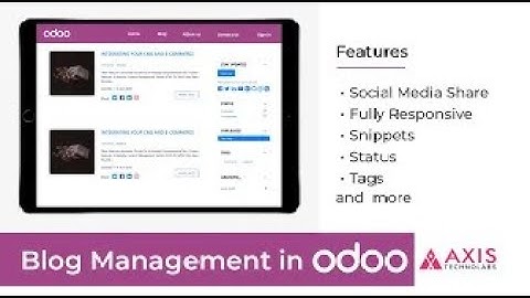 blog design Odoo
