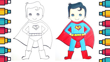 How to Draw Superman Step by Step Easy for Kids