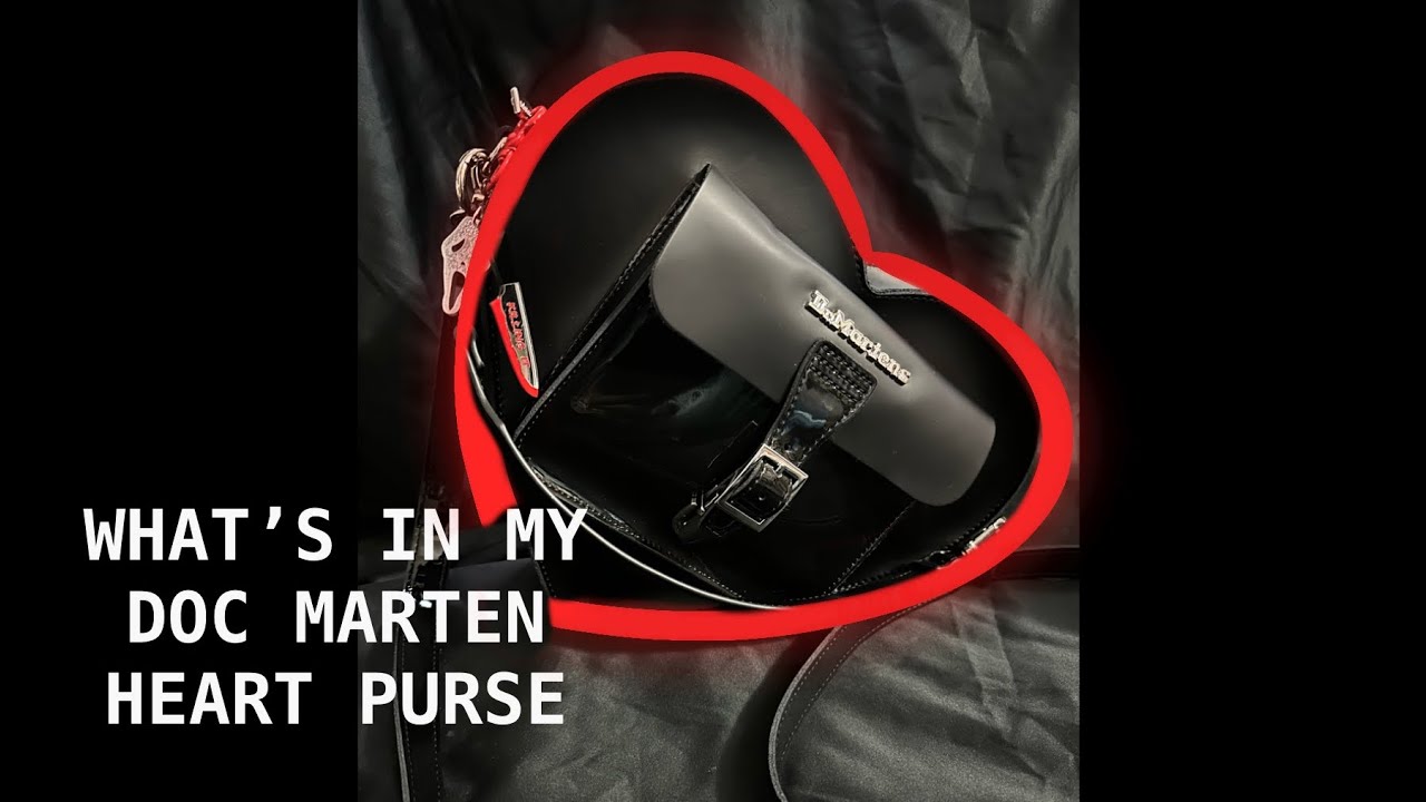 What fits in the Doc Martens heart bag