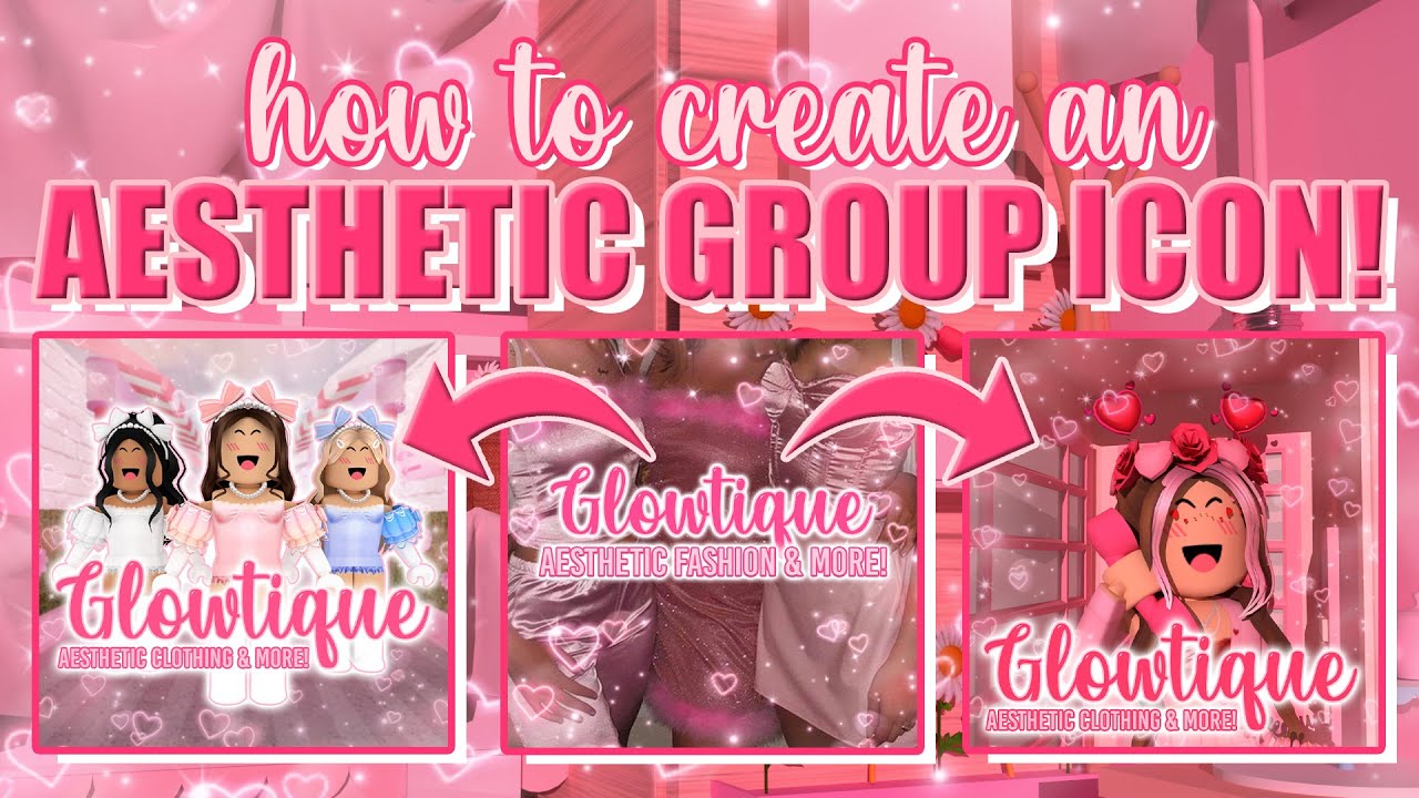 how to make an AESTHETIC ROBLOX group ICON!