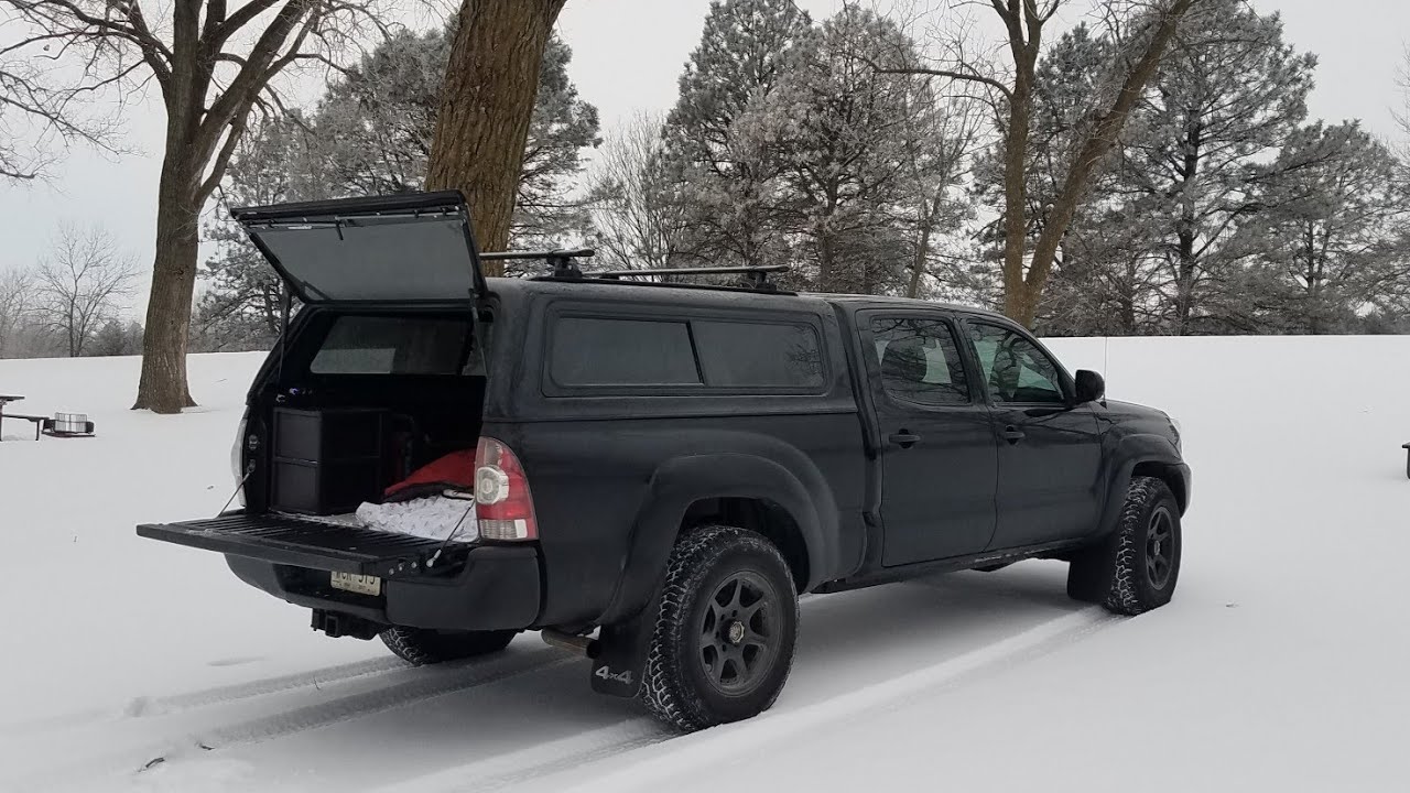 TRUCK CAMPING IN FREEZING COLD WEATHER (Solo Winter Overnight) YouTube