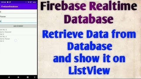 Retrieve Data from Firebase Realtime Database