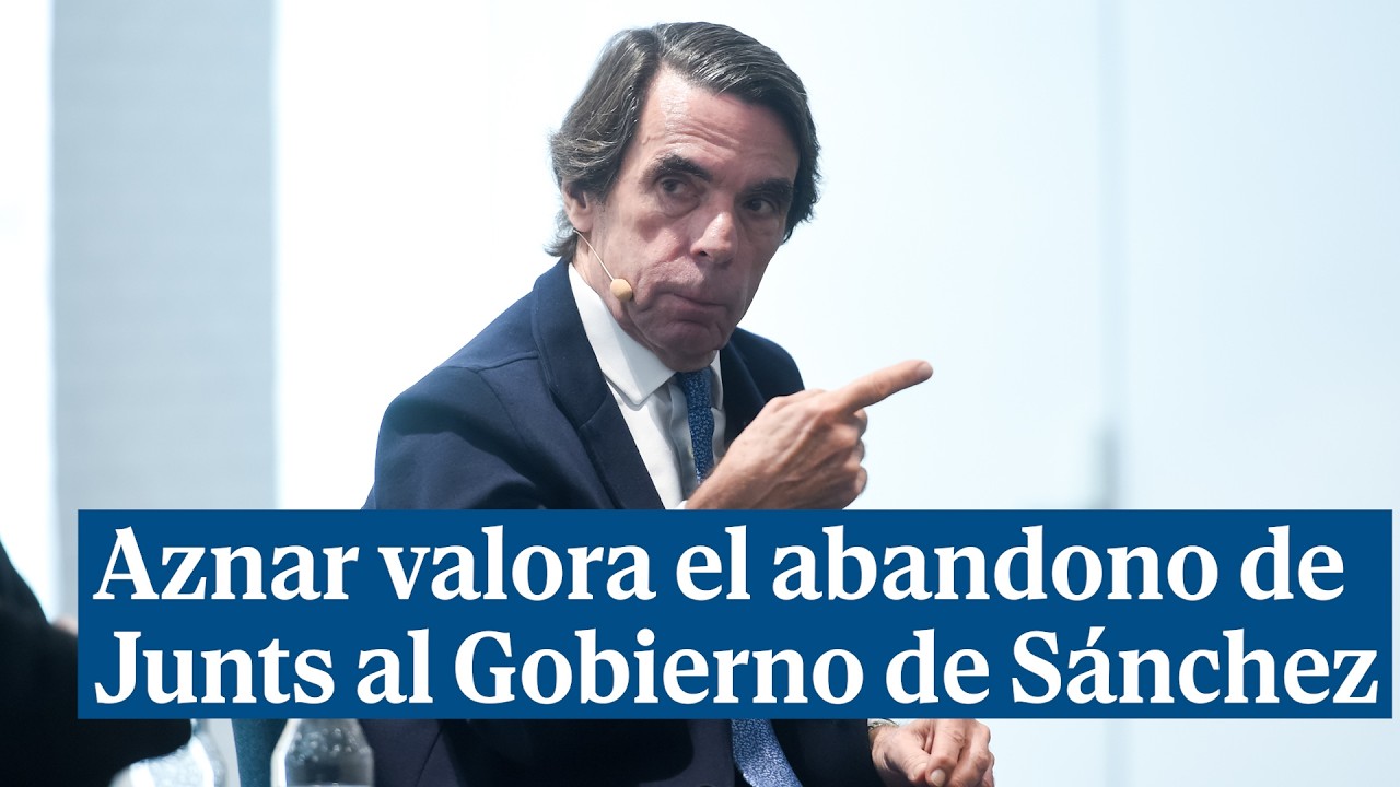 Aznar: "El Gobierno estará fuera de la ley si no hay elecciones o cuestión de confianza"