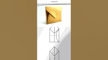 square envelope. How to make Easy Origami Paper Crafts #shorts