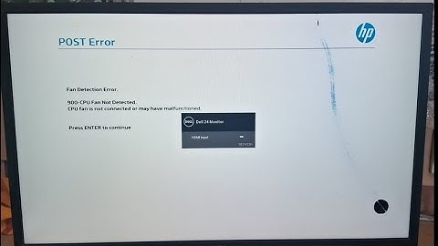 How To  Fix Fan Detection Error 900 - Cpu Fan Not  Detected