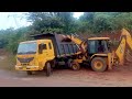 excavator jcb3dx miti loding exvtion 
