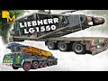 550 TON lattice boom crane Liebherr LG 1550 [2] heavy giant arriving &amp; assembly of lattice boom 4K