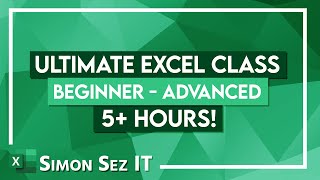 The Ultimate Excel Tutorial  Beginner to Advanced  5 Hours!