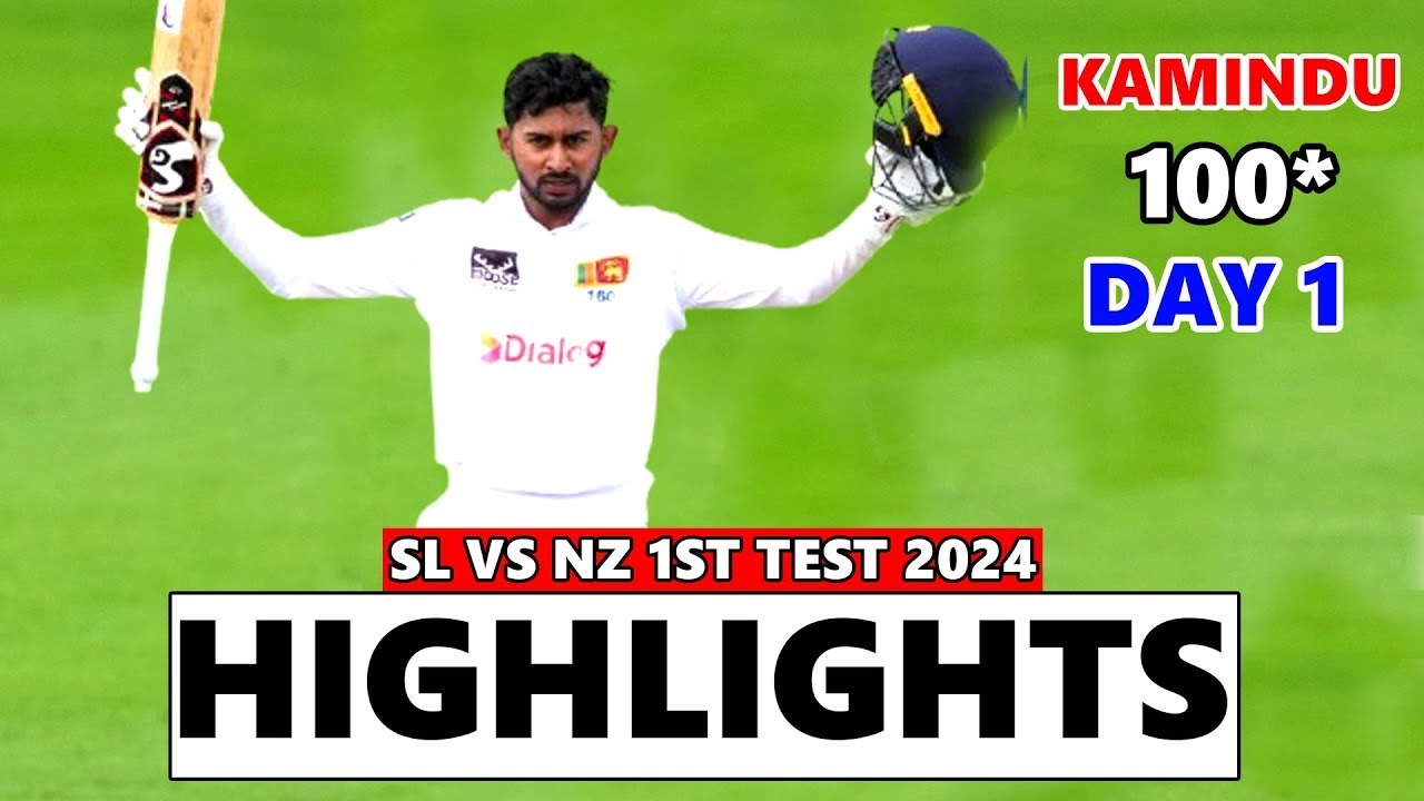 SRI LANKA VS NEW ZEALAND 1ST TEST DAY 1 HIGHLIGHTS 2024 | SL VS NZ ...