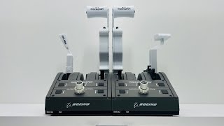 Boeing 737 Throttle Levers for Thrustmaster TCA Quadrant Boeing Edition Test Video, Flight Simulator