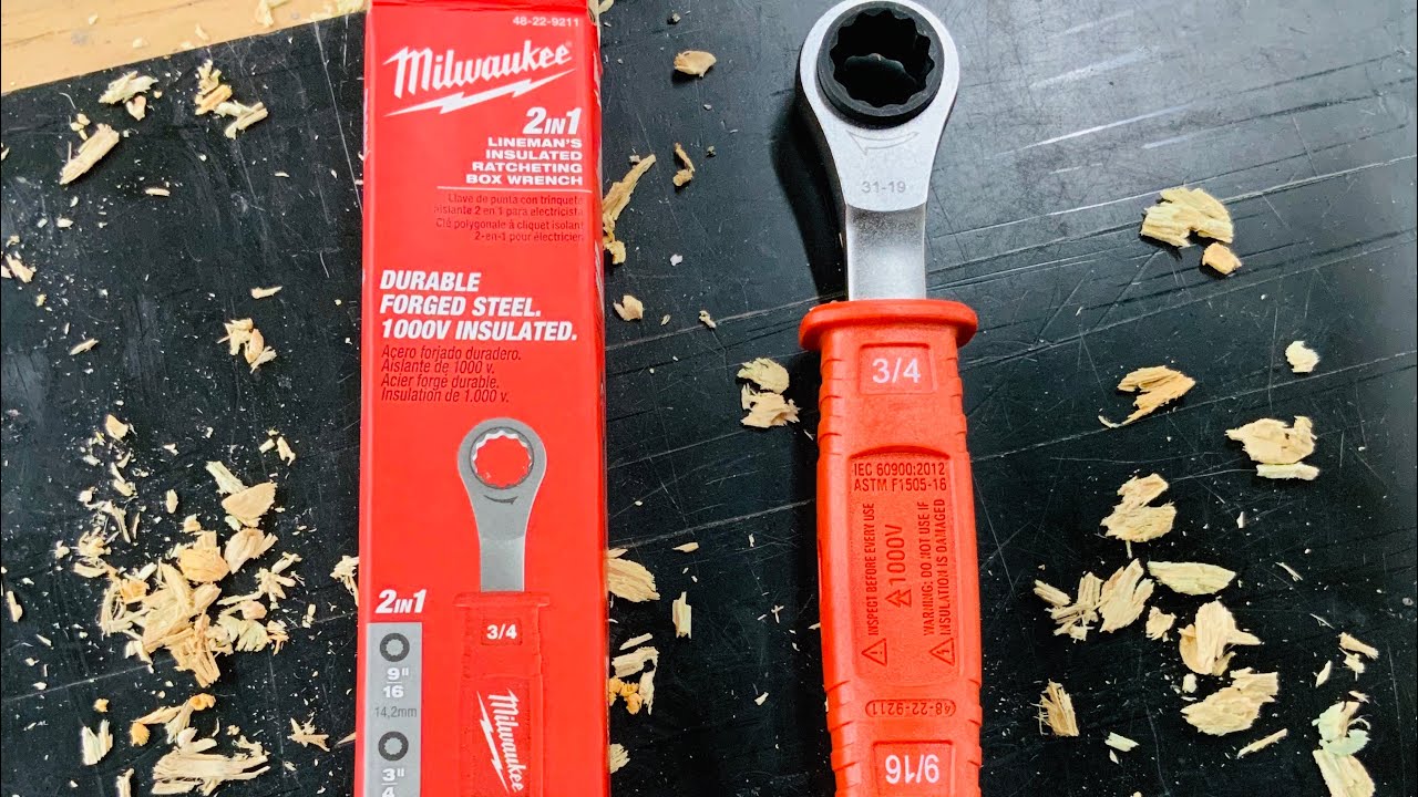 Milwaukee 2in1 Lineman’s High Leverage Ratcheting Wrench 48229211