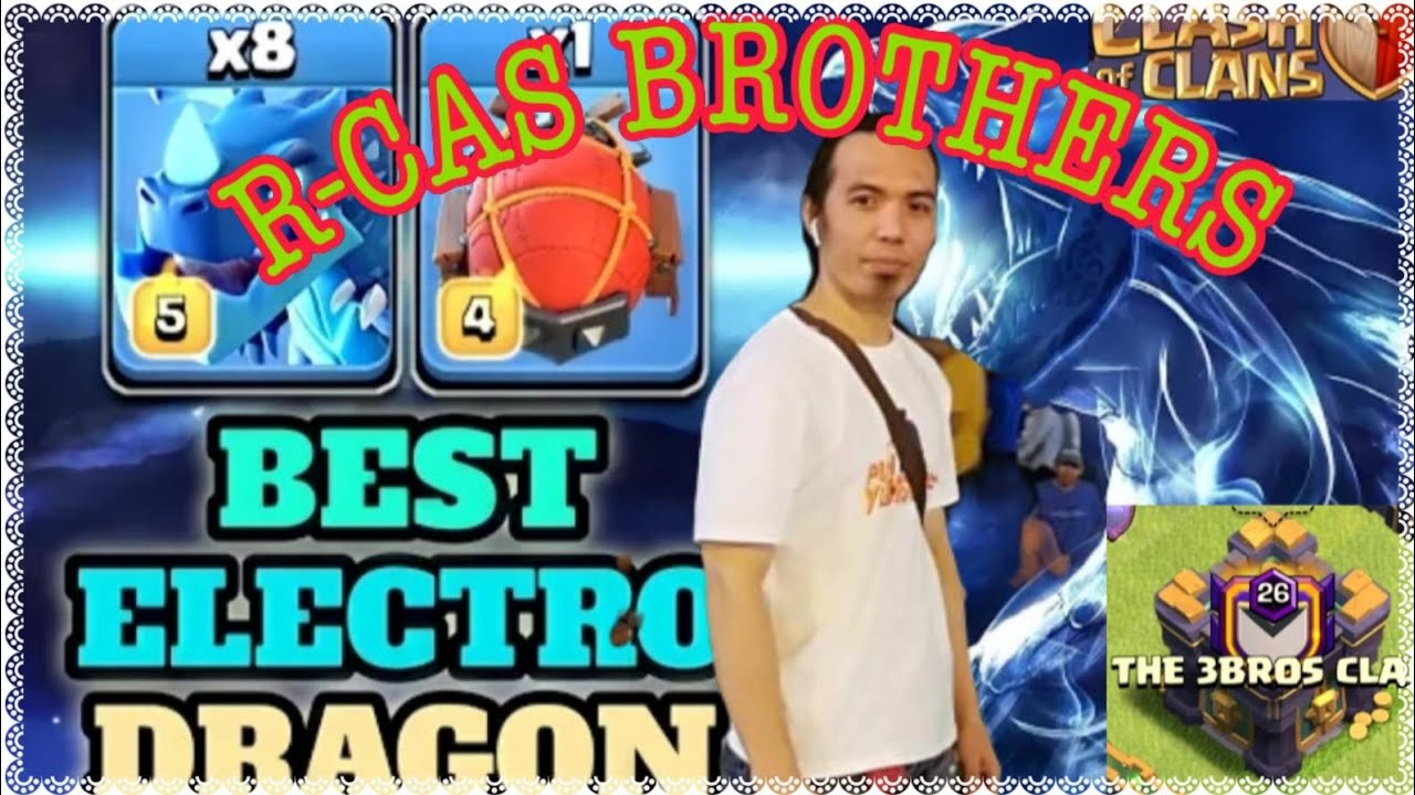 TH14 BEST way to use E DRAGS+BALLOONS in clash of clans!! YouTube