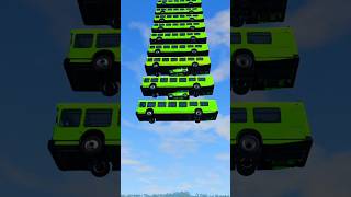 Buses Falling BeamNG Drive Shorts 🌈😱😱😱