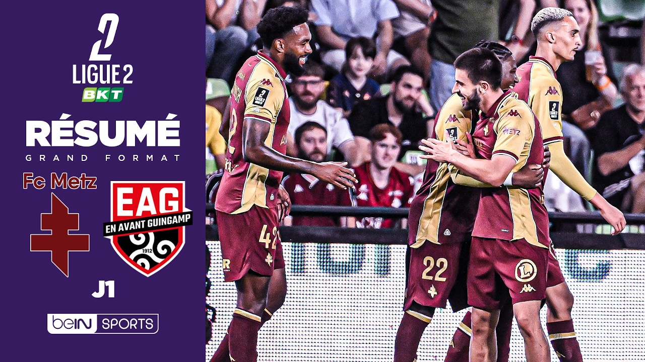 Résumé : METZ domine GUINGAMP pour son RETOUR en LIGUE 2 !