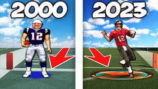 Scoring a 99 Yard Touchdown with TOM BRADY on EVERY Madden! (Madden 01Madden 23)